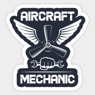 Airplane Aircraft Mechanic Aviation Sticker